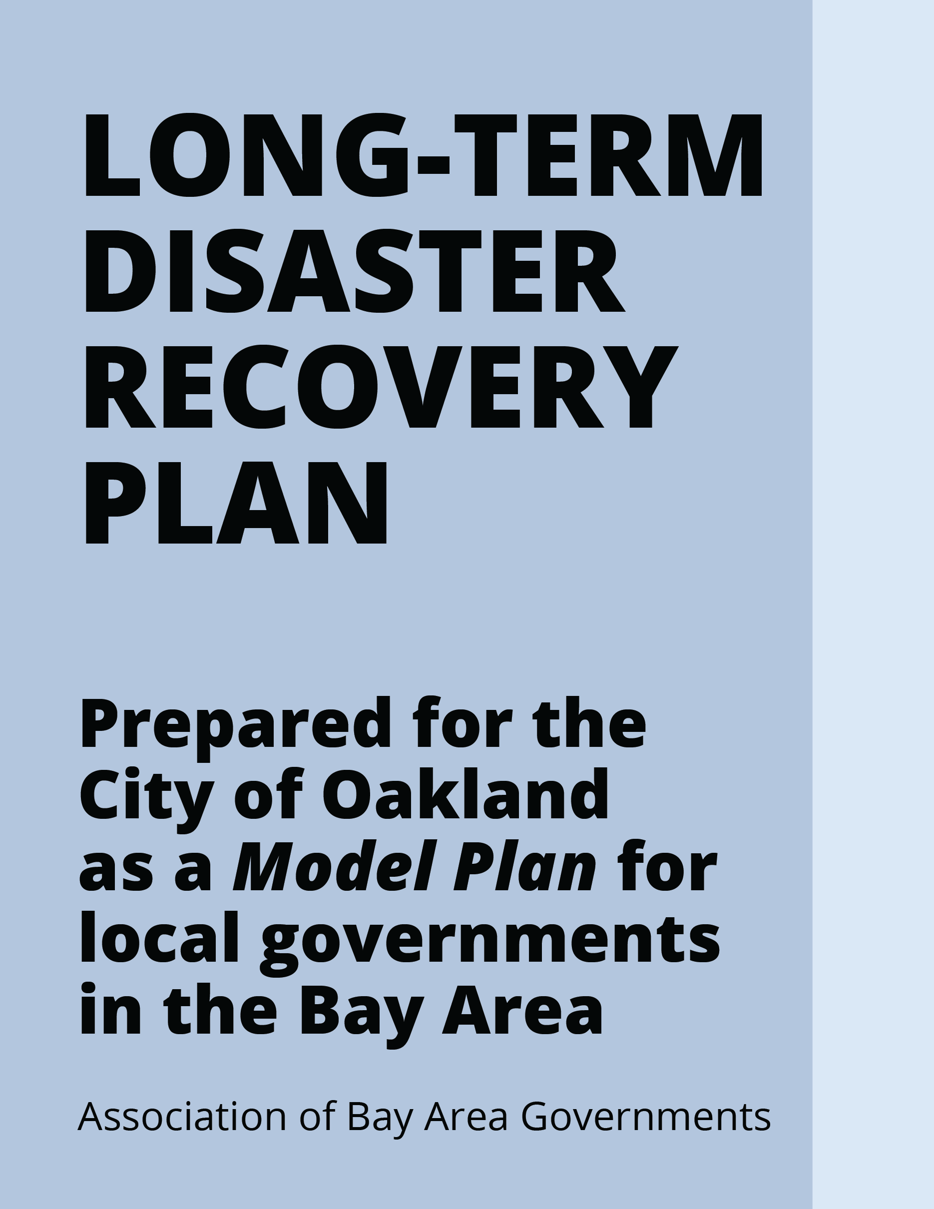 Oakland Long-Term Disaster Recovery Plan 