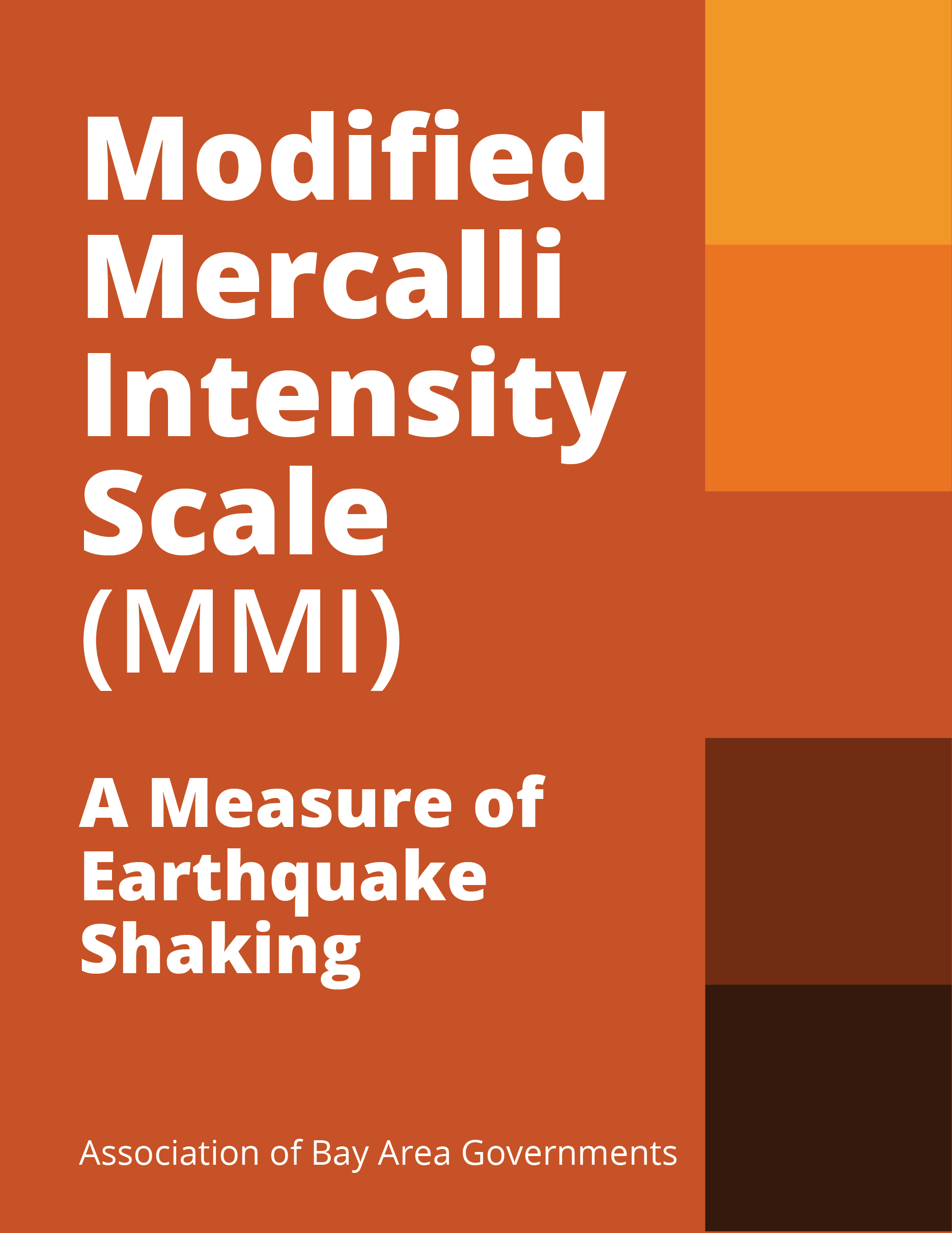 Modified Mercalli Intensity (MMI) Cover