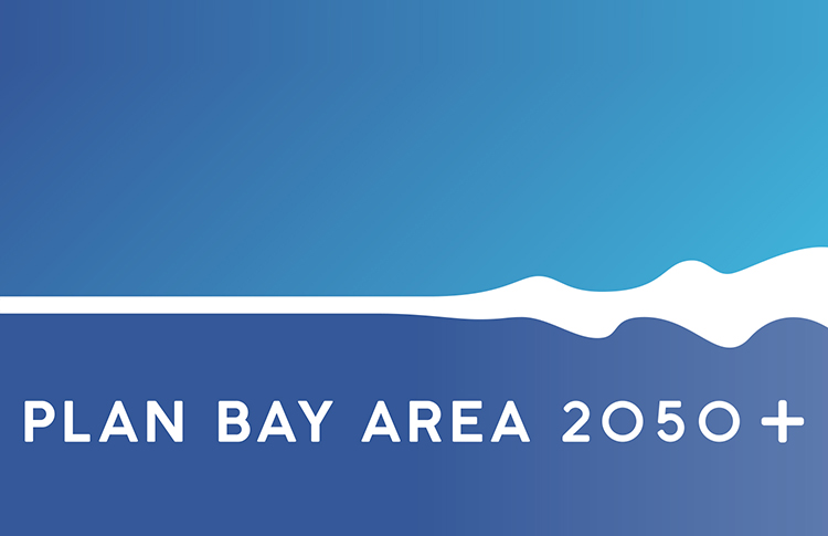 Plan Bay Area 2050+ logo.