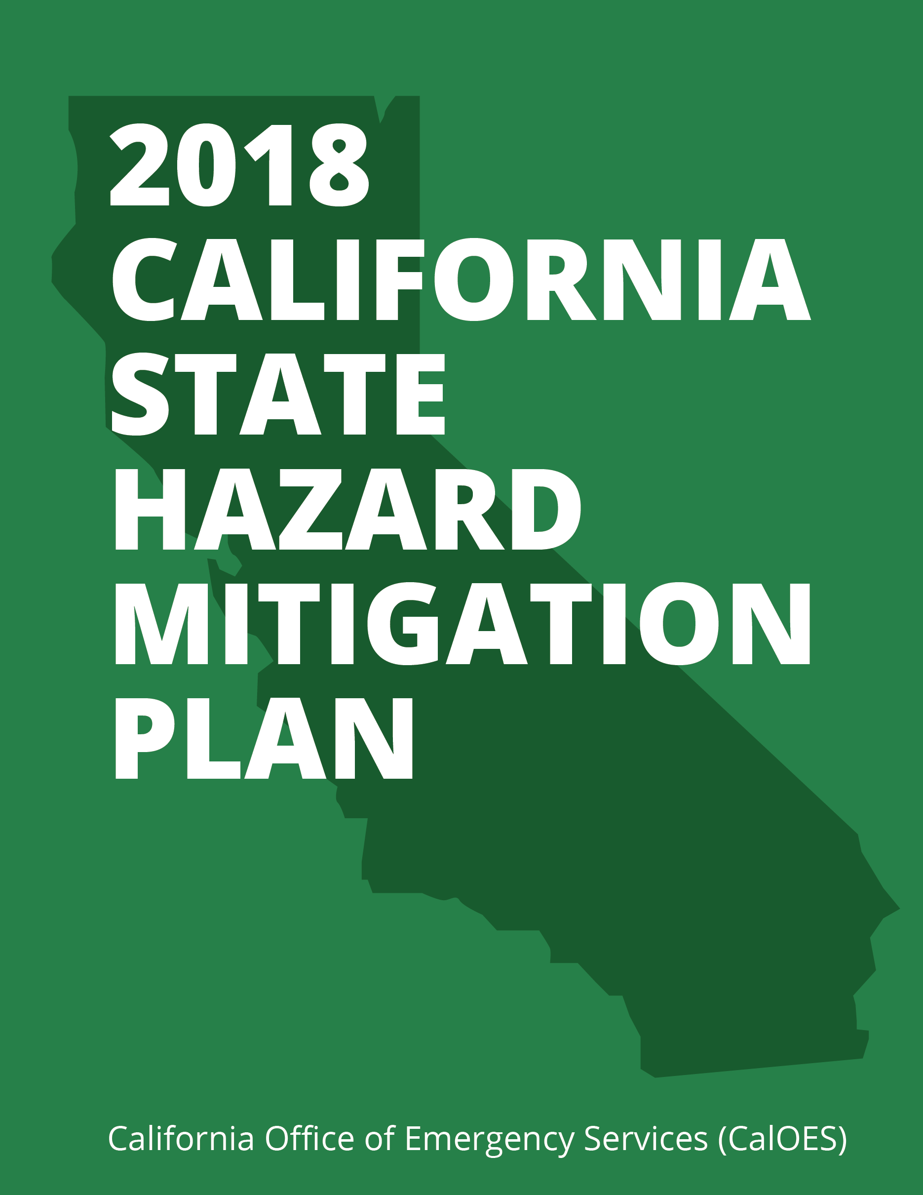 2018 California State Hazard Mitigation Plan (CalOES) Cover