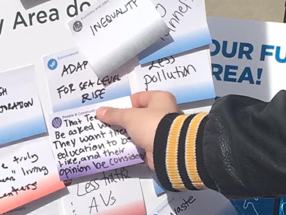A few of the comments received at one of the outreach events.