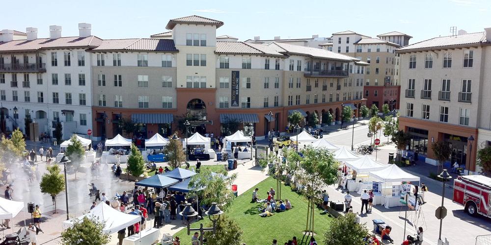 Contra Costa BART town square.